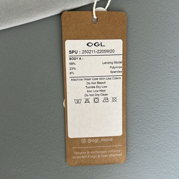 NWT OGL Sandwashed Crew Neck Top - Tortilla Size M - Picture 7 of 13